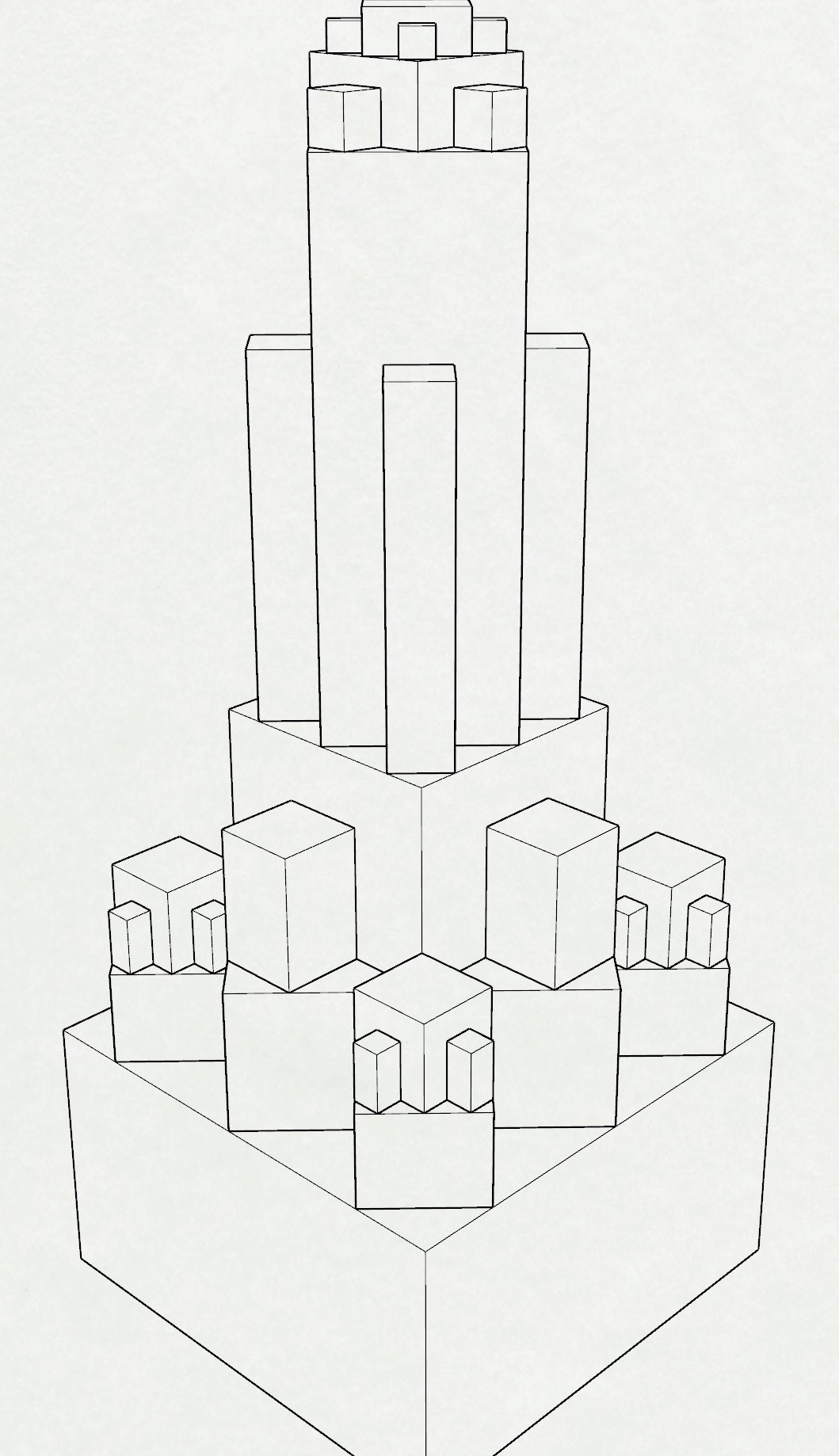 Basic geometries: generated plinth-like geometry